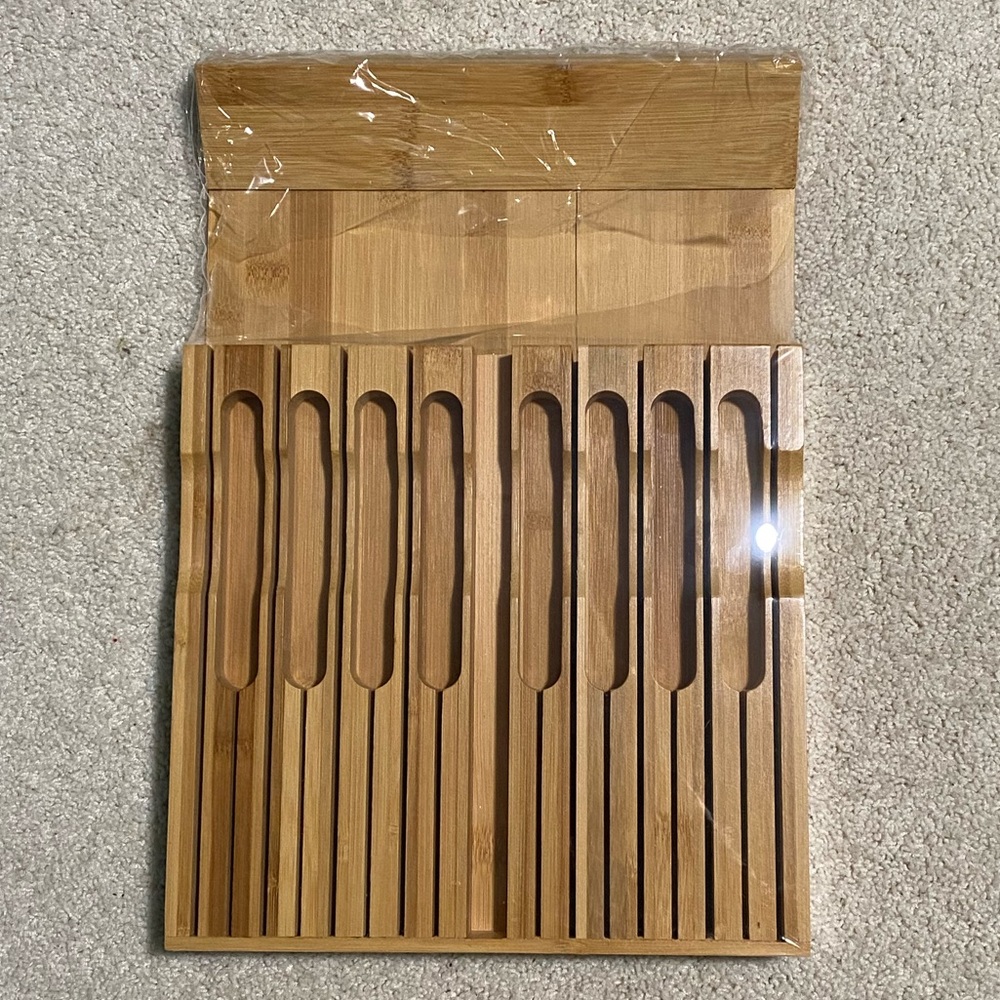 Bamboo In-Drawer Knife Block - Picture 3 of 3